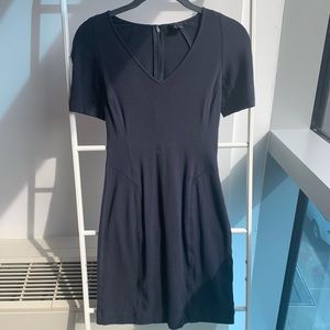 Theory Navy Serto Sheath Dress Size 0 XS